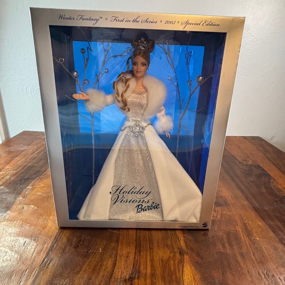 Mattel Holiday Visions Barbie 2003 Winter Fantasy Special Edition First inSeries